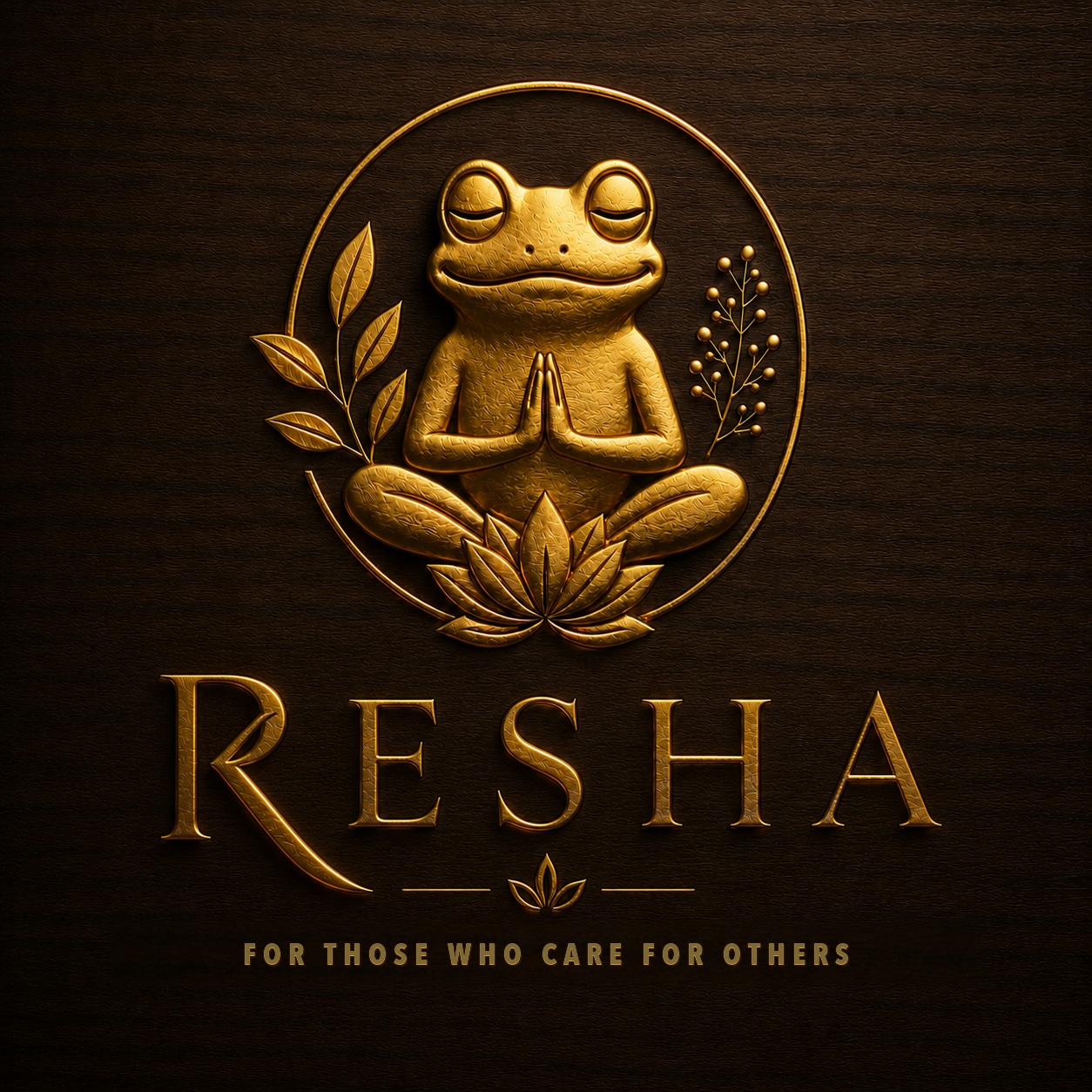 RESHA Guardian gold logo - For Those Who Care For Others